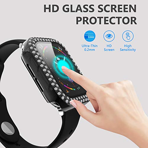 Yolovie (2-Pack) Compatible for Apple Watch Series 7 45mm Case with Screen Protector - Image 4