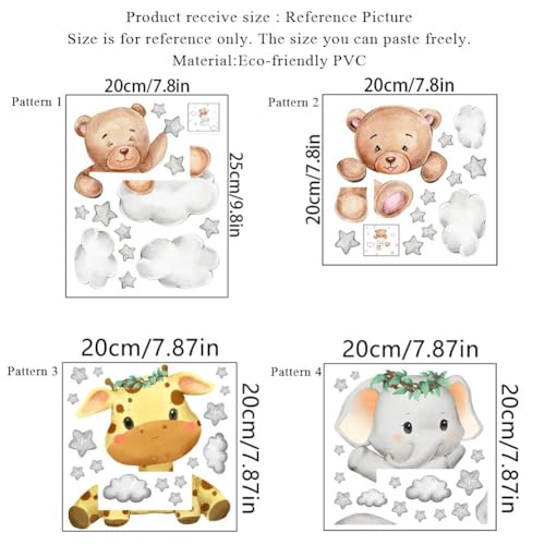 Vinilo Decorativo DOUKI Animales Acuarela para Pared miniatura 2
