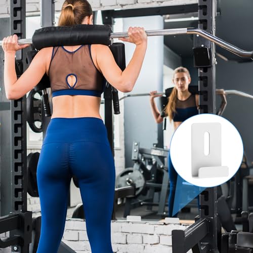 Image of 8 Pack Mirror Clips 1 /4 inch, Mirror Clips for Wall Mounting White Mirrors Hanging Kit with Screw White Metal Mirrors Mounting Hardware for Wall Mountings Frameless Billboard Display