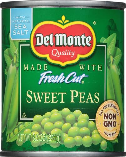 Image of Del Monte Canned Fresh Cut Sweet Peas, 8.5 Ounce (Pack of 3)