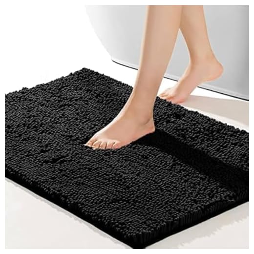 Kit 2 Tapetes Antiderrapantes Preto para Banheiro