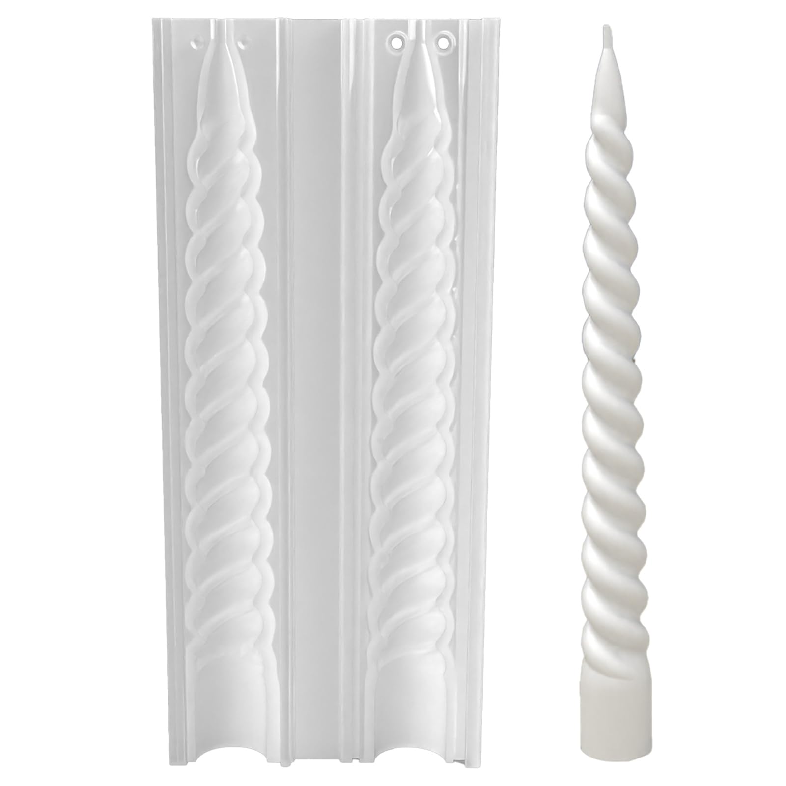 YUELER Spirals Cylinder Candle Molds Twisted Rod Silicone Moulds Candle Making Molds Handmade Castings Molds for Party