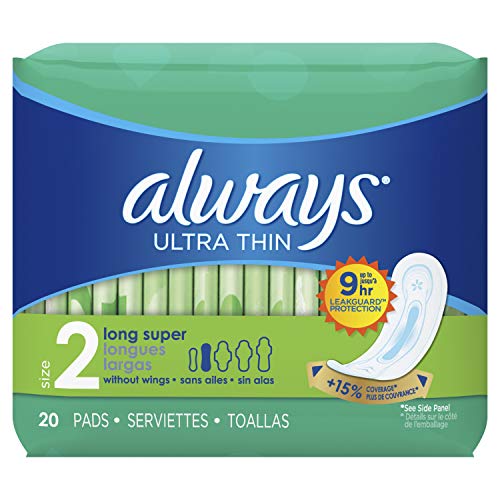 Always Ultra Thin Long Super Pads, 20-Count - //coolthings.us