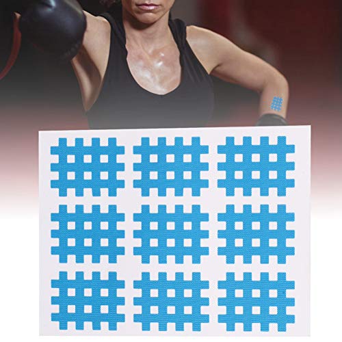 Gavigain 10PCS Kinesiology Recovery Tapes,Elastic Spiral Crosses Kinesiology Tape Physical Therapy Crosses Tapes 74x98mm (Blue)