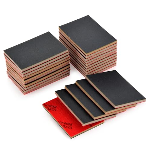 Image of MAXMAN Sanding Sponge Set, 800-1000 Grit Foam, Wet /Dry Sandpaper for Wood