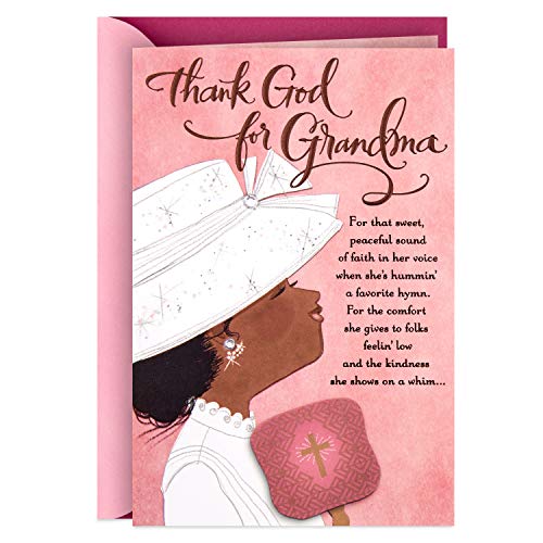 Hallmark Mahogany Religious Mothers Day Card for Grandmother (Angels Must Really Exist), Model: 599MBC1167