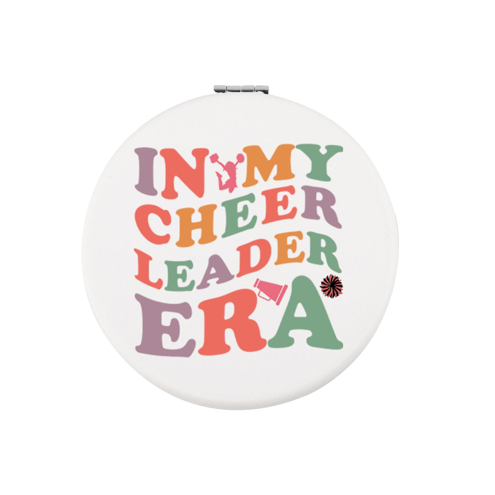 AATOPCheerleader Compact Mirror Cheerleading Gift Cheer Gift For Cheerleader Gift Cheer Pocket Makeup Travel Mirror (CHEER LEADER mirror 1uk)