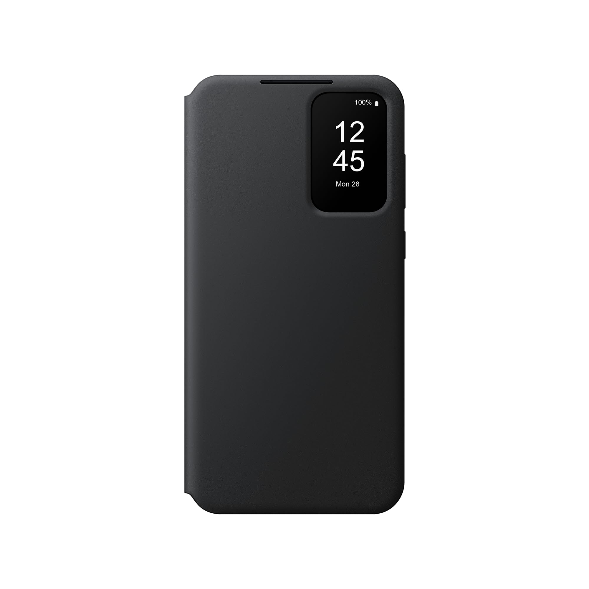 Samsung Smart View Wallet Cover custodia a portafoglio con finestra di visione notifiche per Galaxy A55 5G, Nero