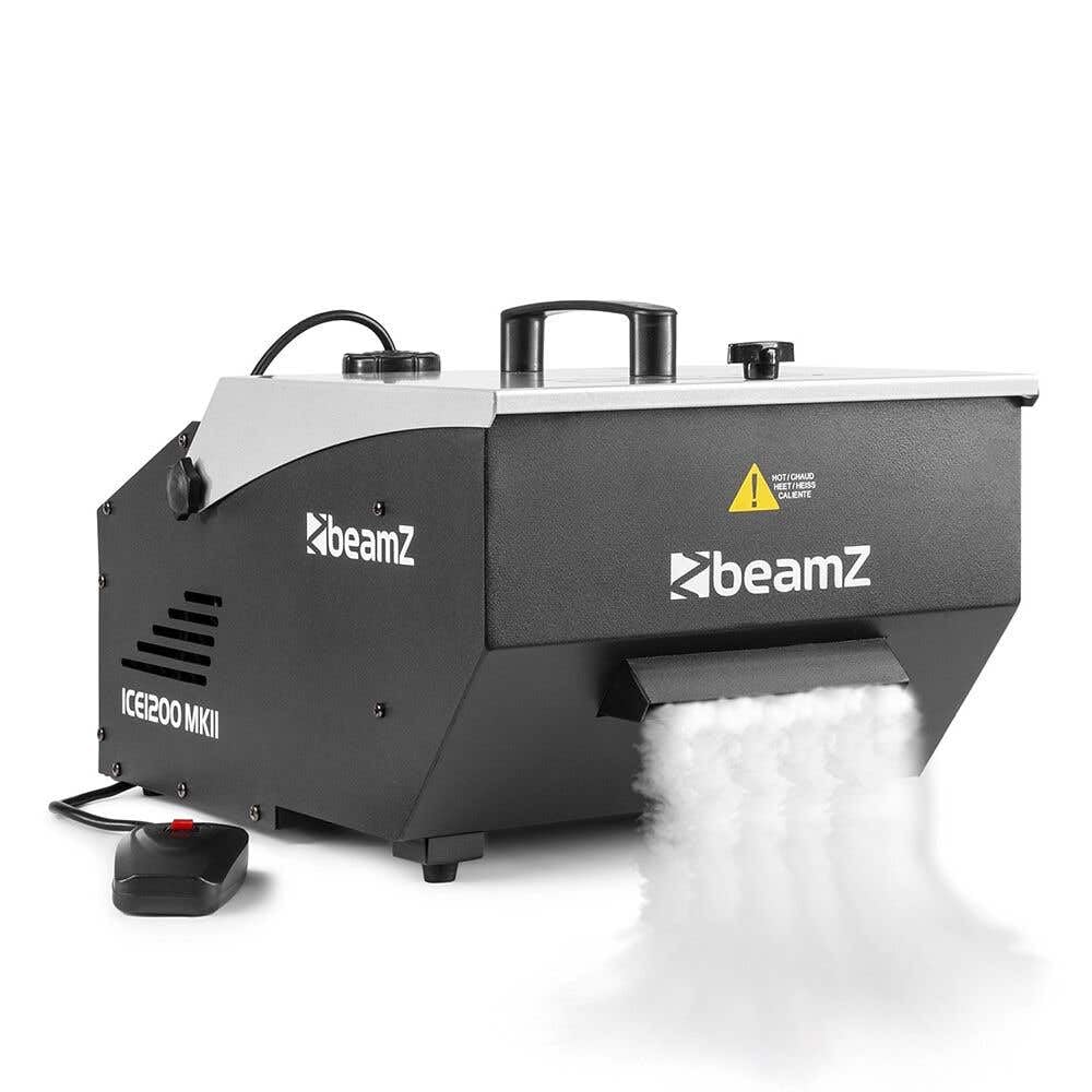 BeamZ ICE1200 MKII Bodennebelmaschine - Low Fog Machine, 1200 Watt Bodennebler, Rauchmaschine, Boden Nebelmaschine für Hochzeiten, Konzerte, Bühnenveranstaltungen und Partys