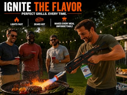 Image of Flame King BlazeTac FK2000 Propane Torch Gun Weed Burner, Trigger Ignition