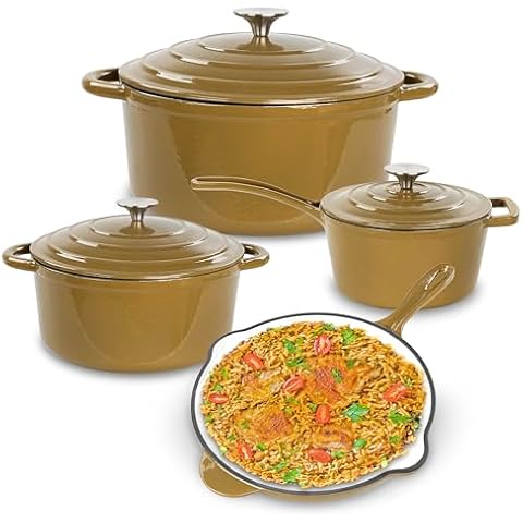 Lot45 Enameled Cast Iron Cookware Set Cover