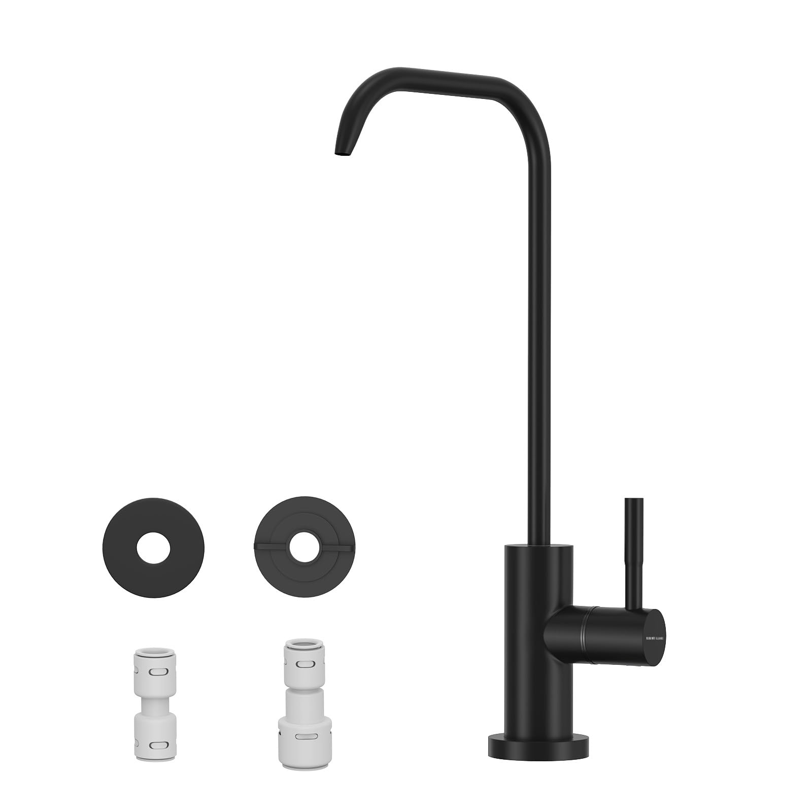 WEWE Drinking Water Faucet, Lead-Free Kitchen Water Filter Faucet for Reverse Osmosis or Water Filtration System, RO Faucet, Matte Black Matte Black Rustic