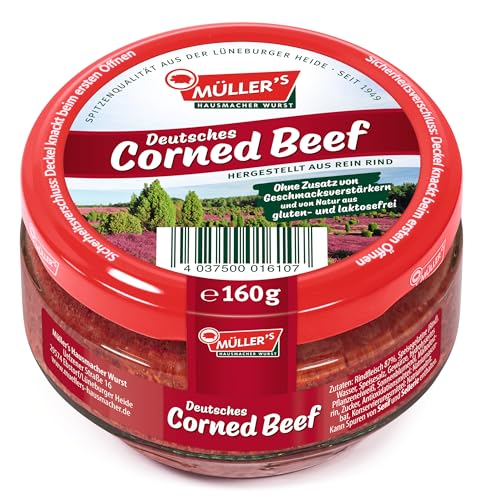 6x Müllers Corned Beef 160g Glas