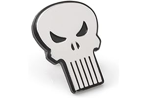 The Punisher Logo Silver Lapel Pin