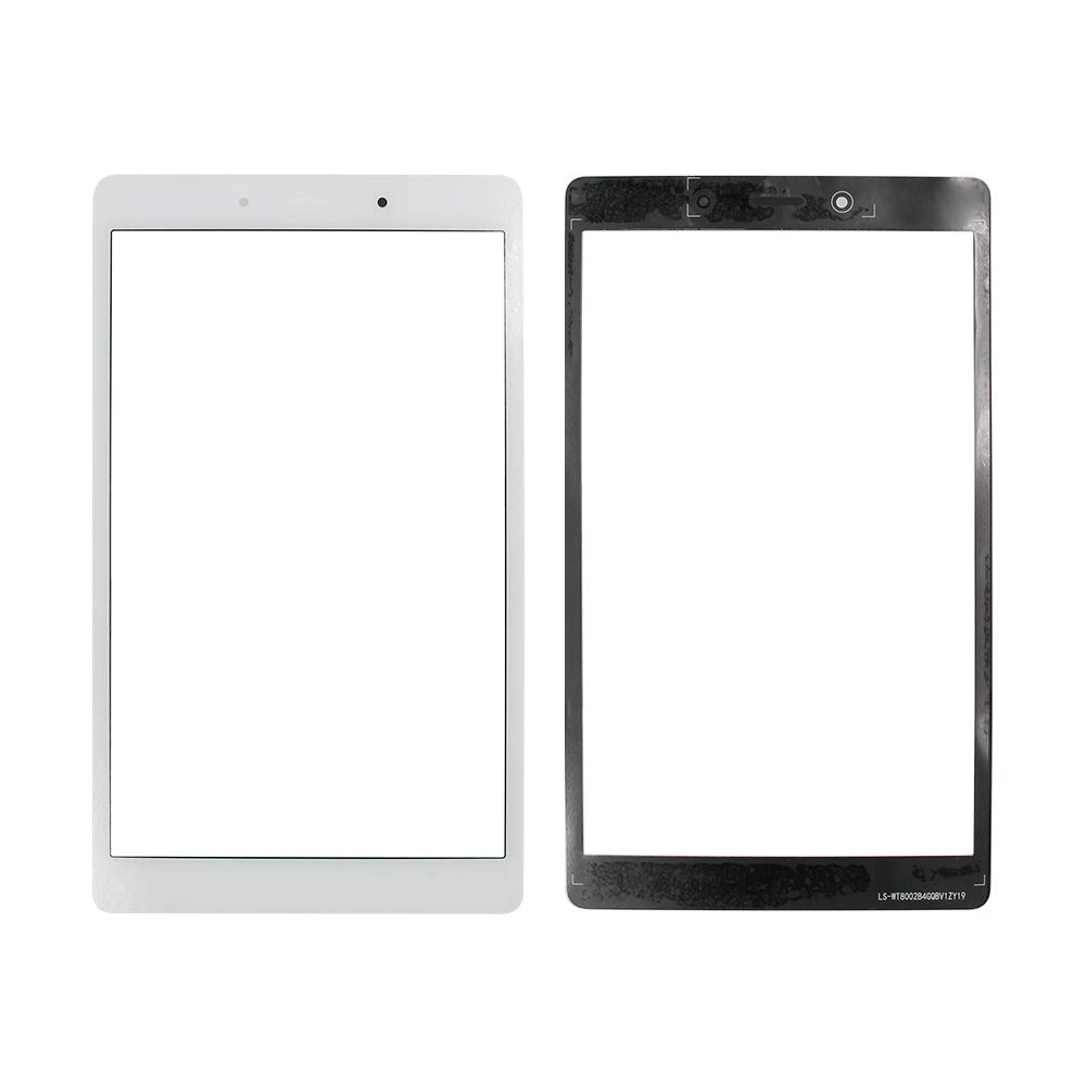 TheCoolCube Outer Front Screen Glass Lens Cover Compatible with Samsung Galaxy Tab A 8.0 Wi-Fi 2019 SM-T290 T290 (NOT Include LCD and Touch digitizer) (White)