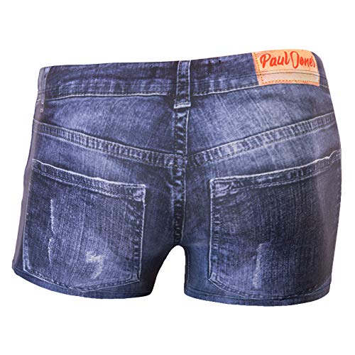 PJ PAUL JONES Men's Swim Trunks Denim Print Beach Swimwear Swimsuit Bikini Briefs3