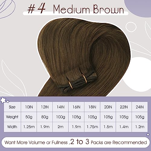 Image of Full Shine Weft Hair Extensions 24 Inch 105G Double Weft Remy Hair