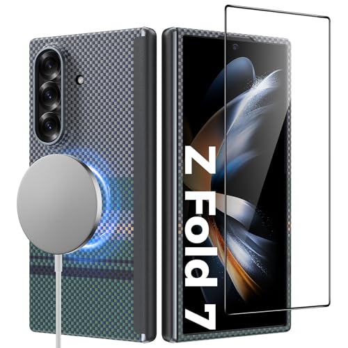 Coque Galaxy Z Fold 7 magnétique ultra-mince en fibre d'aramide BENKS
