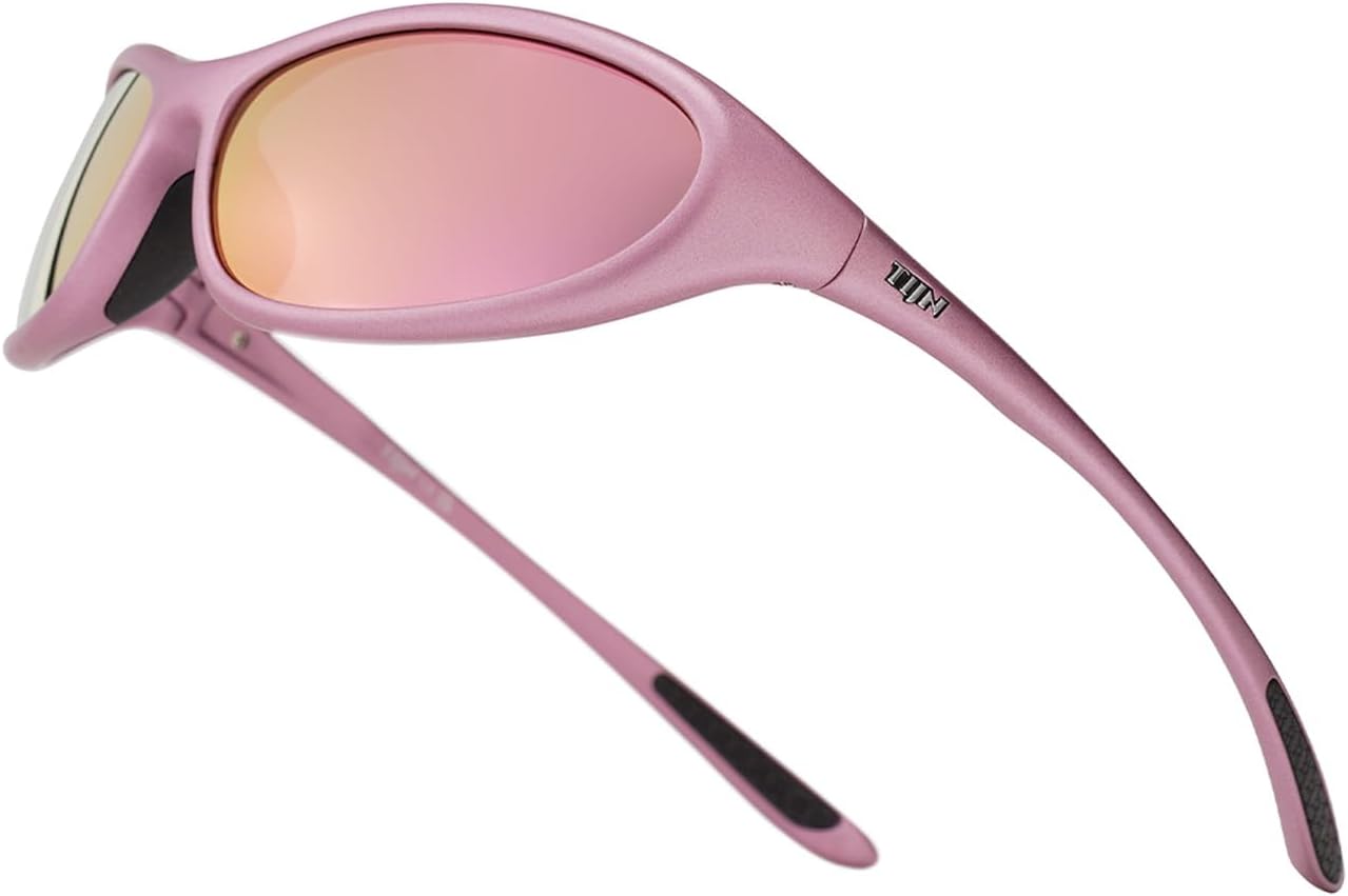 TIJN Sports Sunglasses for Men Women UV400 Wraparound Cycling Running Golf Motorcycle Glasses, Large Outdoor Shades, Vanta TIJN Sports Sunglasses for Men Women UV400 Wraparound Cycling Running Golf Motorcycle Glasses, Large Outdoor Shades, Vanta