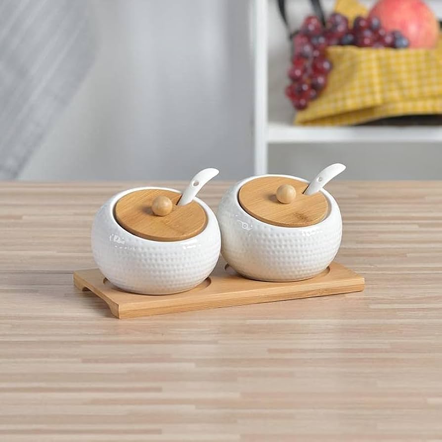 Amazon | 調味料入れ 陶器 調味料ケース 塩 コショウ 砂糖入れ