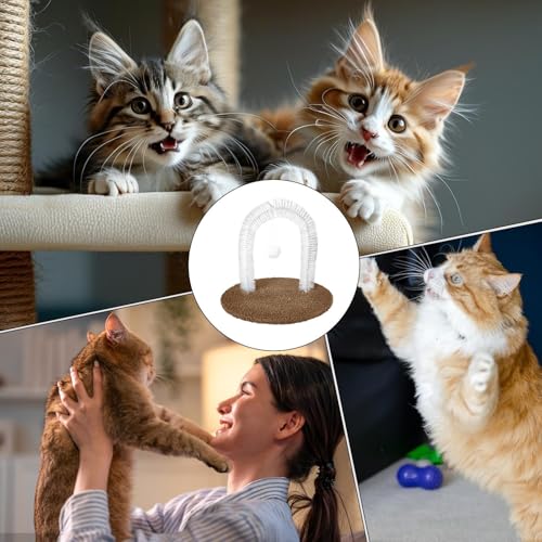 Arche de massage pour chat résolvant les problèmes de poils et griffades - 5