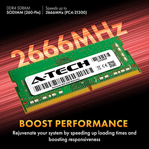 Image of A-Tech 4GB DDR4 2666MHz PC4-21300 (PC4-2666V) CL19 SODIMM 1.2V 260-Pin Non-ECC SO-DIMM Laptop Notebook RAM Memory Module