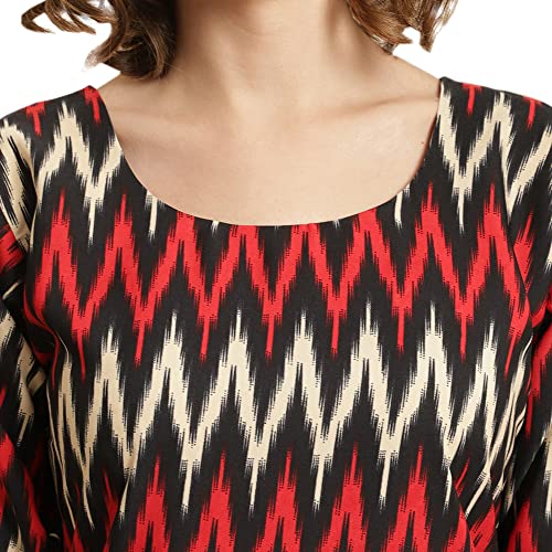 Image of Pinkmint Women's Crepe Digital Printed Straight Kurta