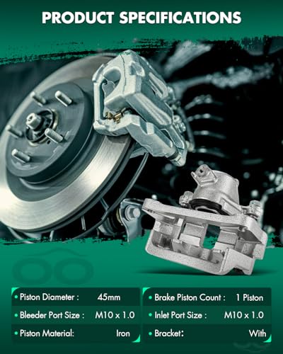 Image of SCITOO Rear Left+Right Brake Calipers With Bracket 19B2726 19B2727 Compatible For Toyota 4Runner 2003-2009 For Toyota FJ Cruiser 2007-2014