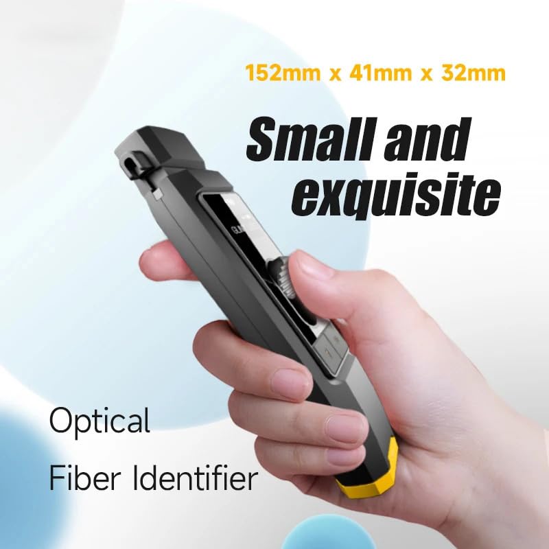 FWD-01 Optical Power Meter Optical Fiber Identifier Live Identifier Live Fiber Detector with Visual Fault Locator LED Light 700-1700nm SM MM