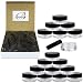 (100 Pcs) Beauticom 3G/3ML Round Clear Jars with Black Lids for Scrubs, Oils, Salves, Creams, Lotions - BPA Free