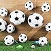 24 Pcs Inflatable Mini Soccer Balls Soccer Party Decorations Small Soccer Balls with Hanging Rope Hooks Summer Swimming Pool Beach Ball Water Games Blow up Sport Toys Beach Birthday Party Decorations
