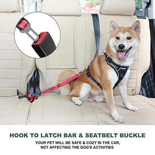 IOKHEIRA Hunde Sicherheitsgurt für Auto (Rot)