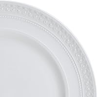 Vista 3 de Mikasa Crown White - Juego de vajilla de 18 piezas resistente a las astillas, servicio para 6 personas