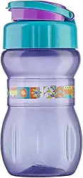 Garrafa Squeeze TIBA Infinity Decorada 350 ml Lilás com Azul