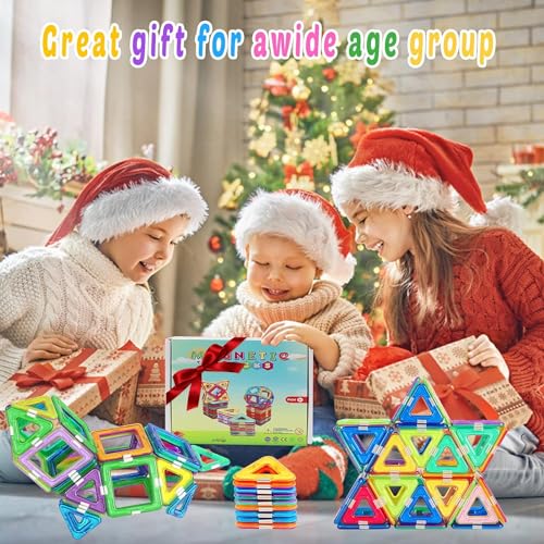 HQXBNBY 40-Piece Magnetic Building Blocks — Budget Magnetic Tiles for Ages 3+ — view 7