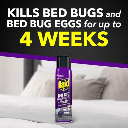 Image of Raid Bed Bug Foaming Spray, Indoor Insecticide Kills Bed Bugs & Eggs, 16.5 oz