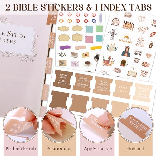 Fournitures d'étude de la Bible avec ce carnet de notes d'église guidé - 6