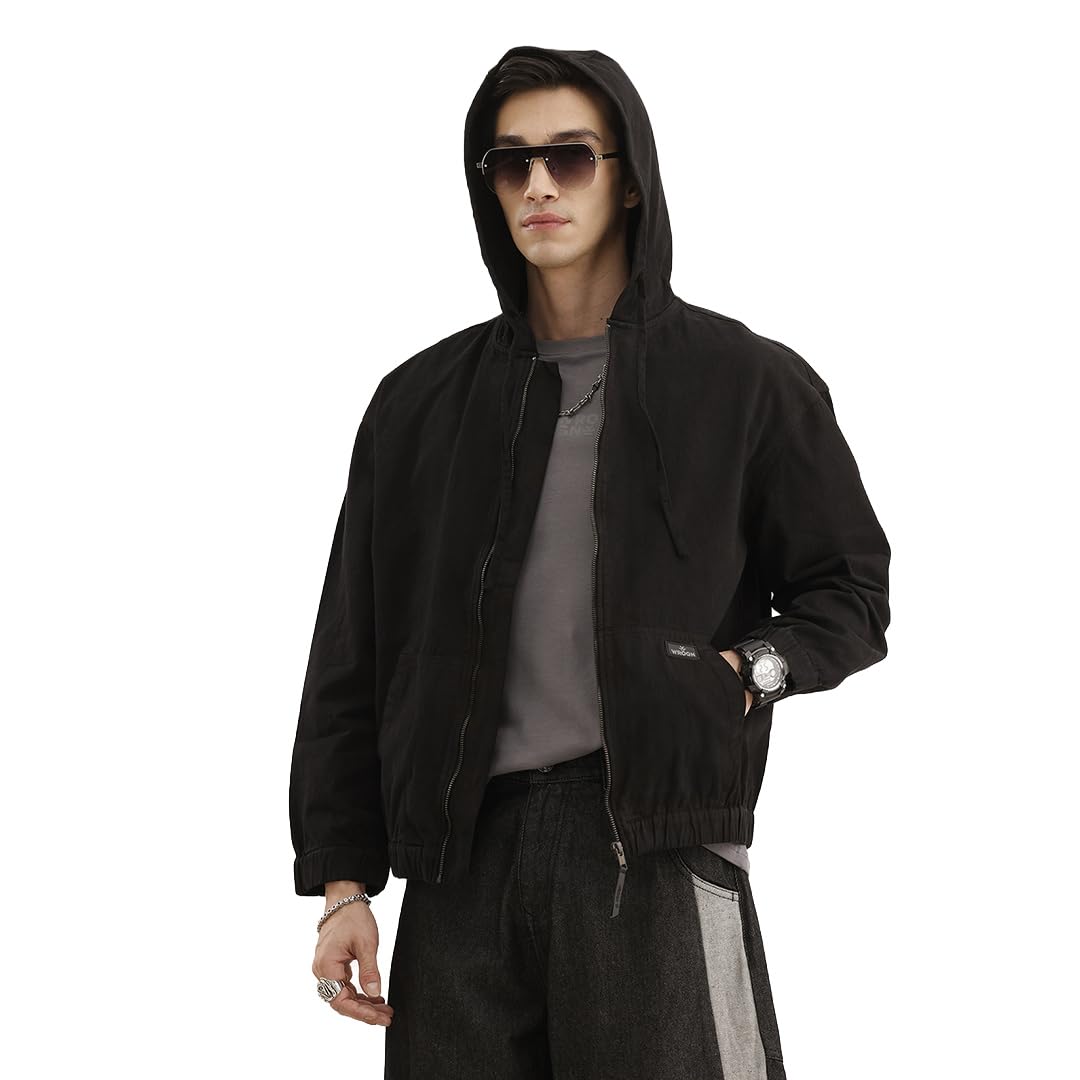 WROGN Men's Jacket | Minimal Design | Oversized Fit in neutral