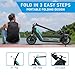 Foldable Electric Scooter for Teens Adults, 750W 22 MPH & 24 Mile Long Range, 436.8Wh Removable Battery, 10