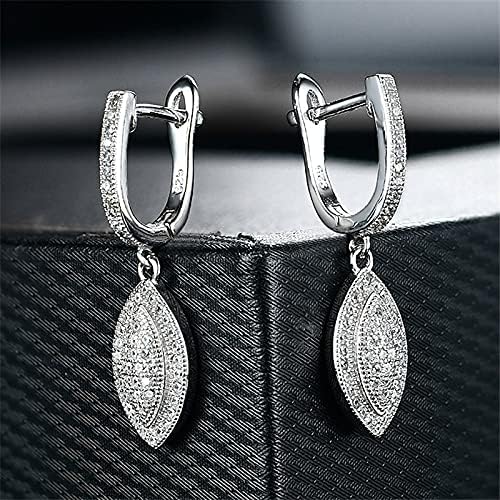 Boucles d'oreilles goutte d'eau argent et zircon délicat pour offrir