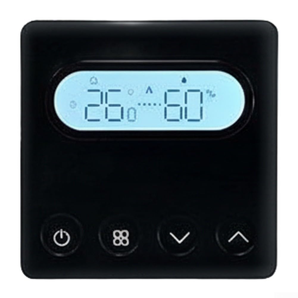 PC+ABS per Zigbee Temperature Controller Black White Opzione PC+ABS (nero)