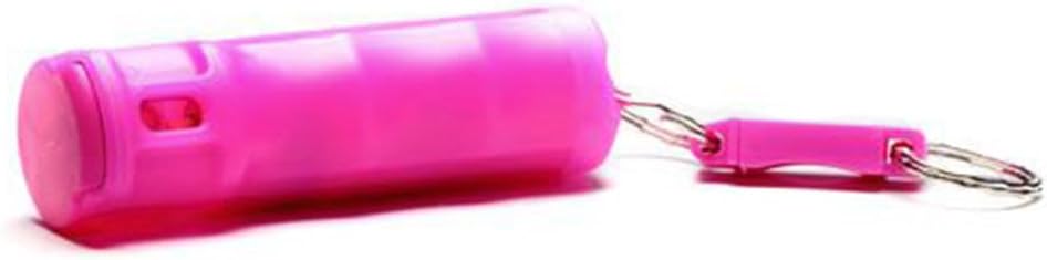 Fox Labs 11FTK-PK -11 gram 2% OC - UV Flip Top Key Chain-Pink