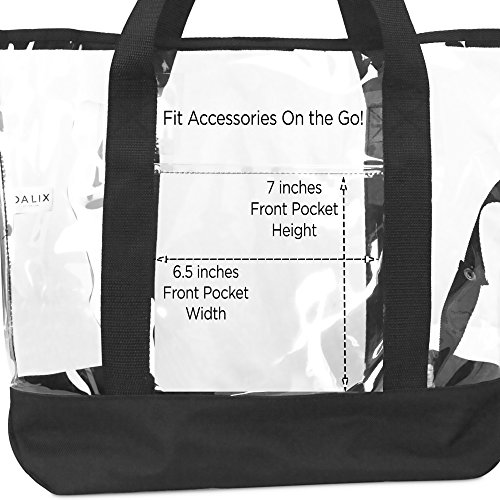 Dalix ST-034-CLEAR 20 Inch Large Clear Tote Bag thumb #2