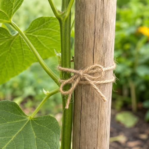 Image of KINGLAKE Natural Jute Twine String - 656 Feet 3mm Twine String for Crafts