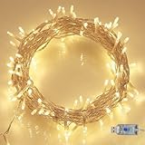Juckier LED フェアリーライト USB式 6M 40球 屋外防水 コードレス 点灯/点滅切替 室内/屋外 ガーデンライト キャンプ クリスマス ハロウィン ベッドルーム 枕元 雰囲気灯 (ウォームホワイト)