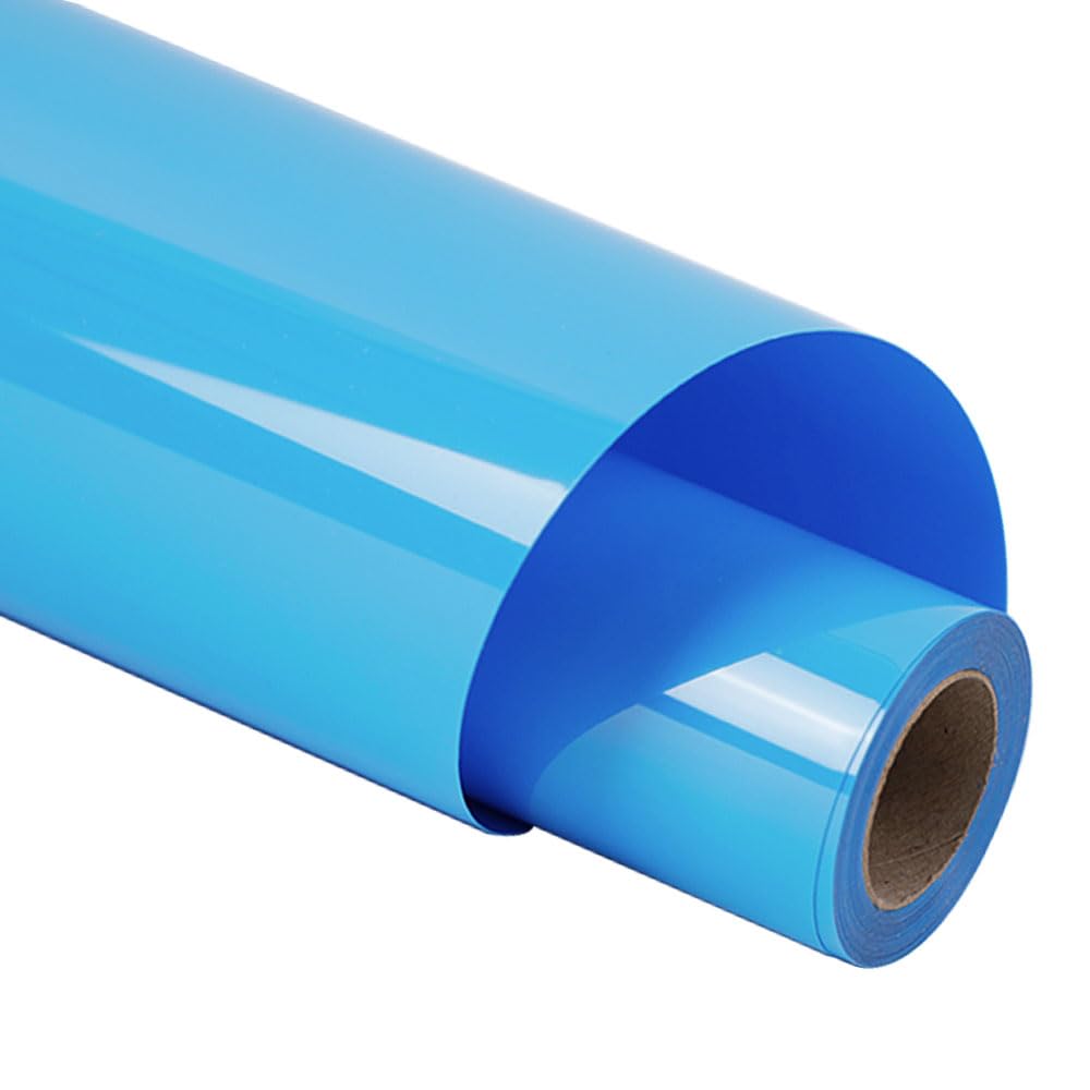 guangyintong Heat Transfer Vinyl HTV, Sky Blue Iron on Vinyl 12" x 5ft