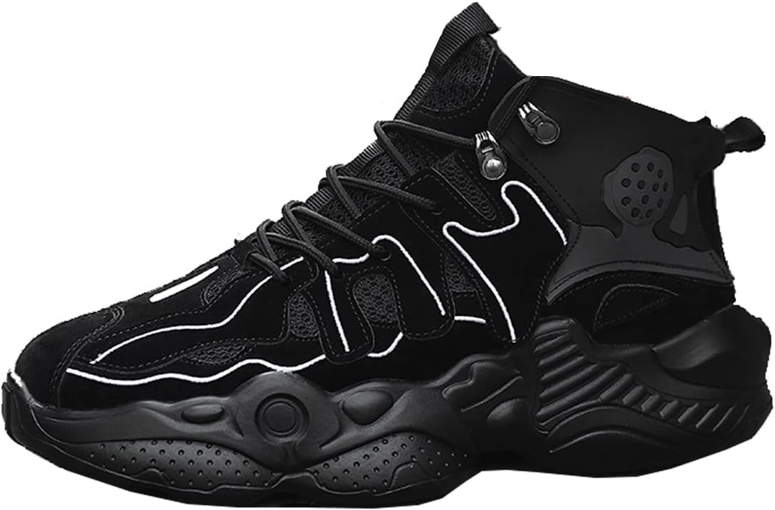 GSIGUL Mens Running Shoes Lightweight Athletic Shoes Breathable Fashion Sneakers High Top Basketball Shoes for Men