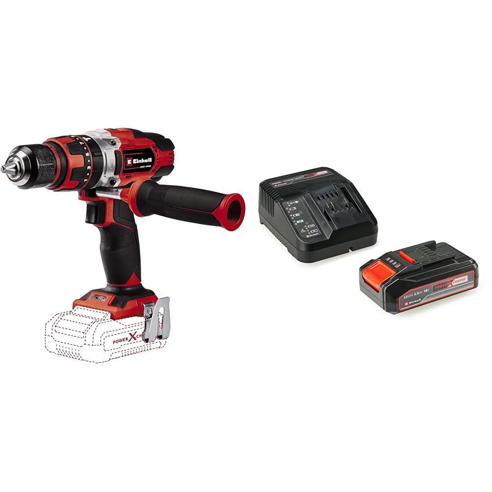 Perceuse visseuse à percussion sans fil Einhell 48 Nm pour percer la brique sans effort