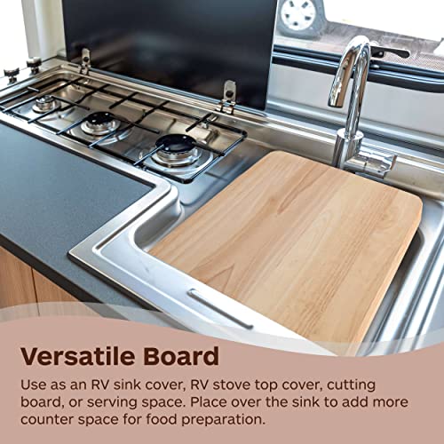 Image of TonGass RV Sink Cover with Adjustable Rubber Feet, Camping Cutting Board