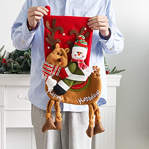 Babbo Natale/Pupazzo di Neve Equitazione un Alce